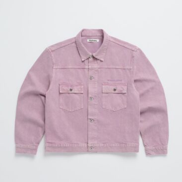 Washed Twill Trucker Lilas Jacket