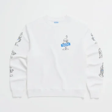 Madhappy Pantry Pals Fleece Crewneck White