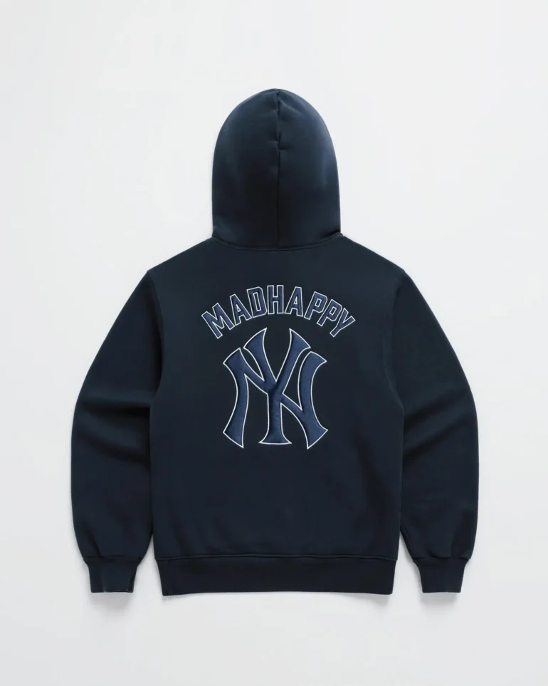 Madhappy Yankees Embroidered Fleece Light Blue Hoodie